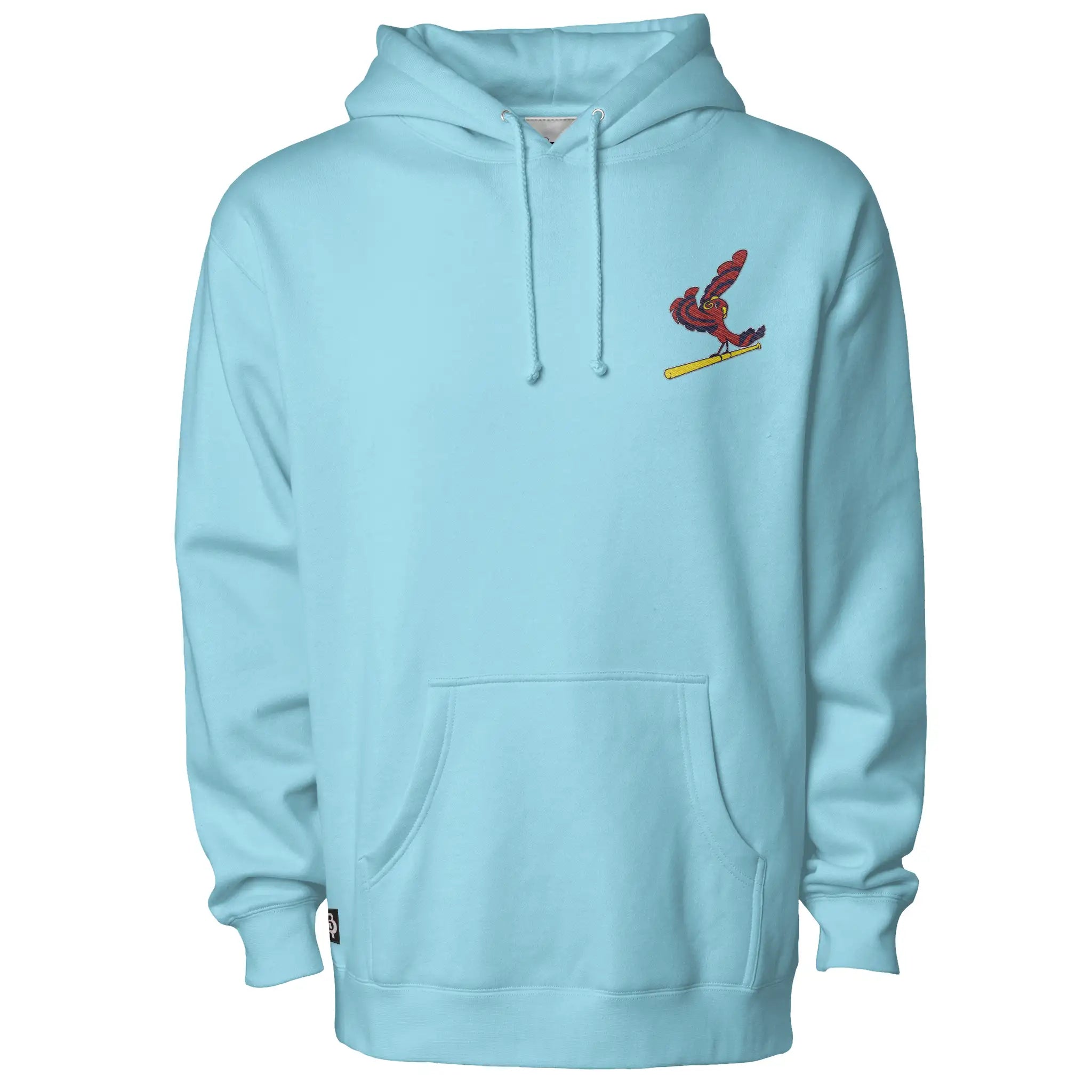 Blues City Red Birds Embroidered Hoodie - Adult Unisex