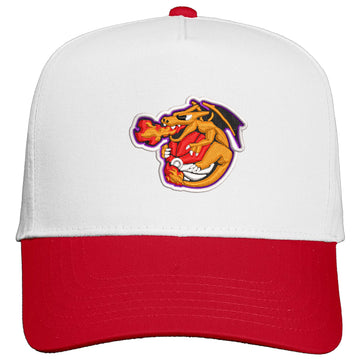 Retro T-Dot Winged Flamethrowers Snapback Hat - Adult