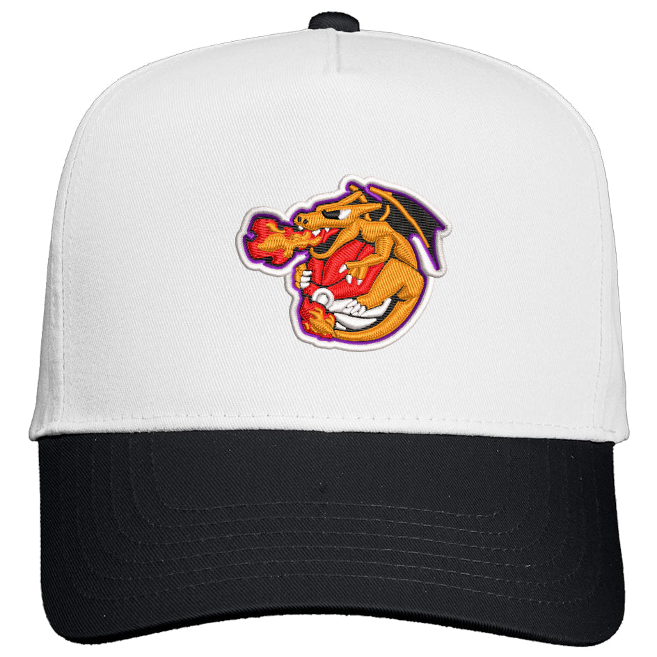 Retro T-Dot Winged Flamethrowers Snapback Hat - Adult