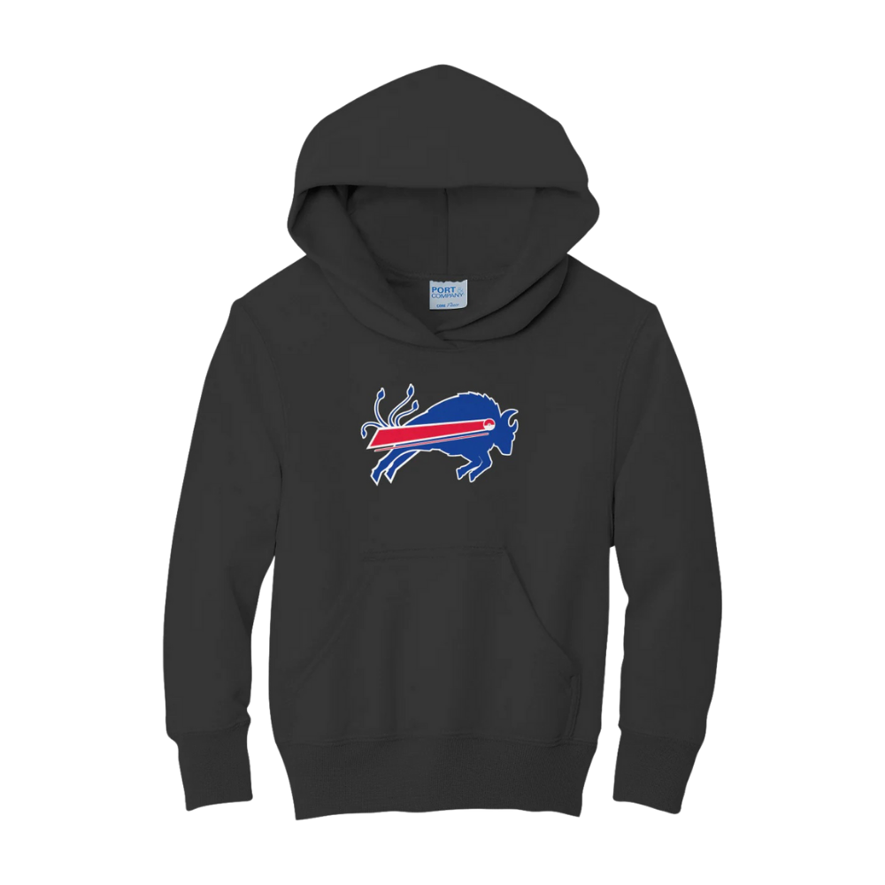 Buffalo football anime inspired collaboration youth hoodie