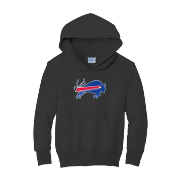 Buffalo football anime inspired collaboration youth hoodie