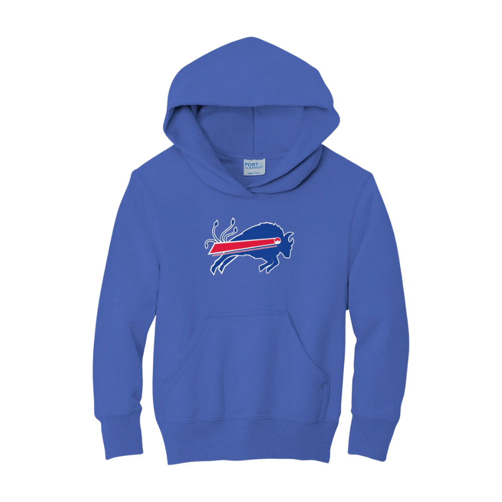 Buffalo football anime inspired collaboration youth hoodie