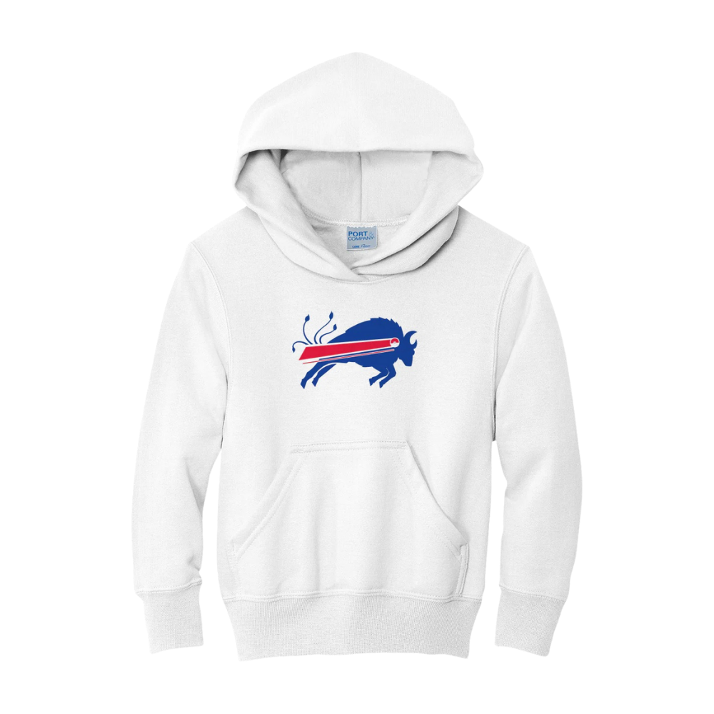 Buffalo football anime inspired collaboration youth hoodie