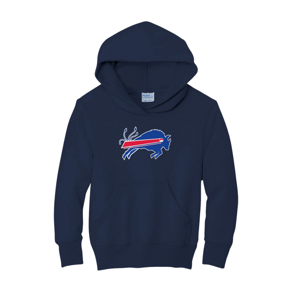 Buffalo football anime inspired collaboration youth hoodie
