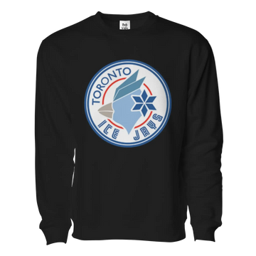 Black sweatshirt with Toronto Ice Jays logo on a white background