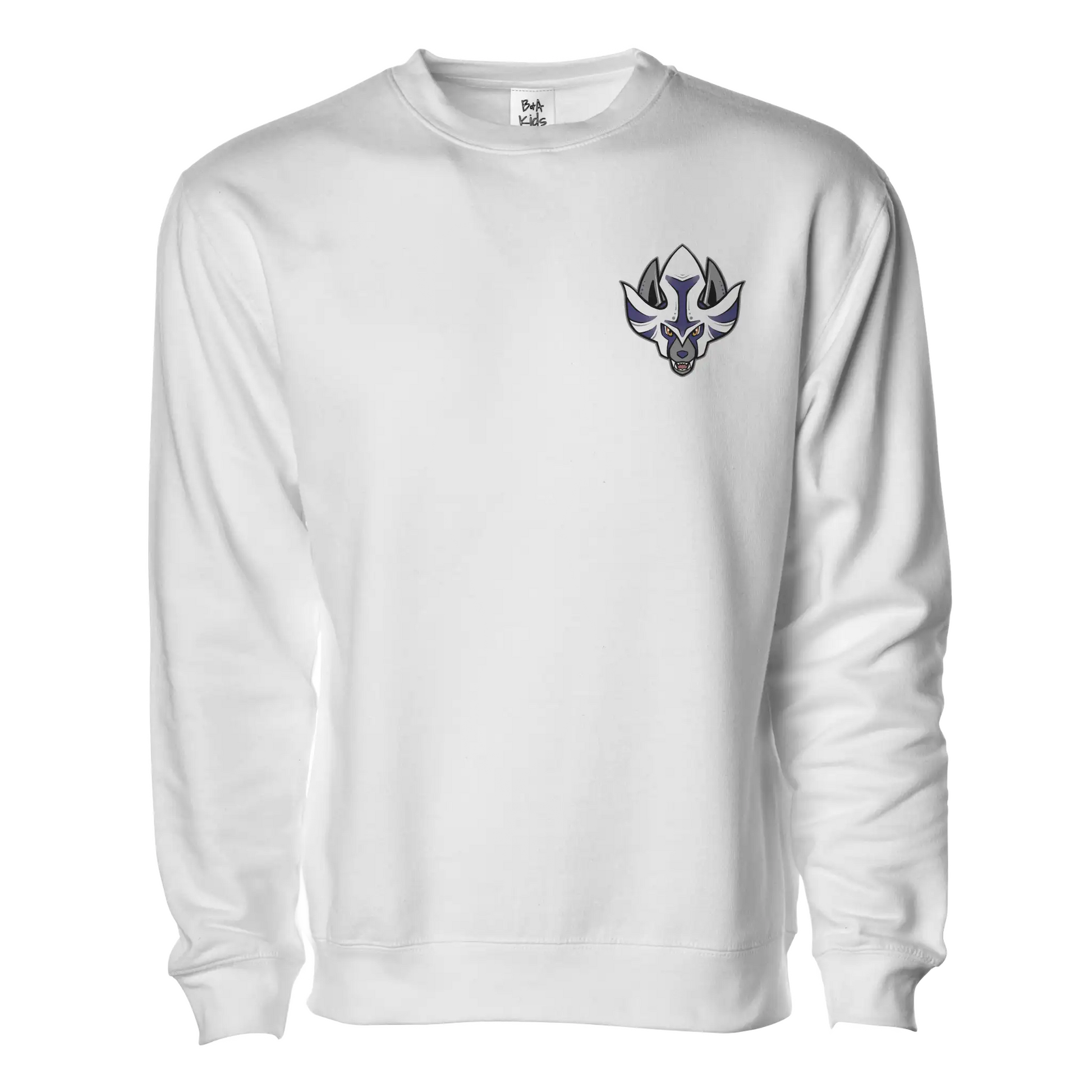 LA Crowned Swords Embroidered Pullover Sweater - Adult Unisex