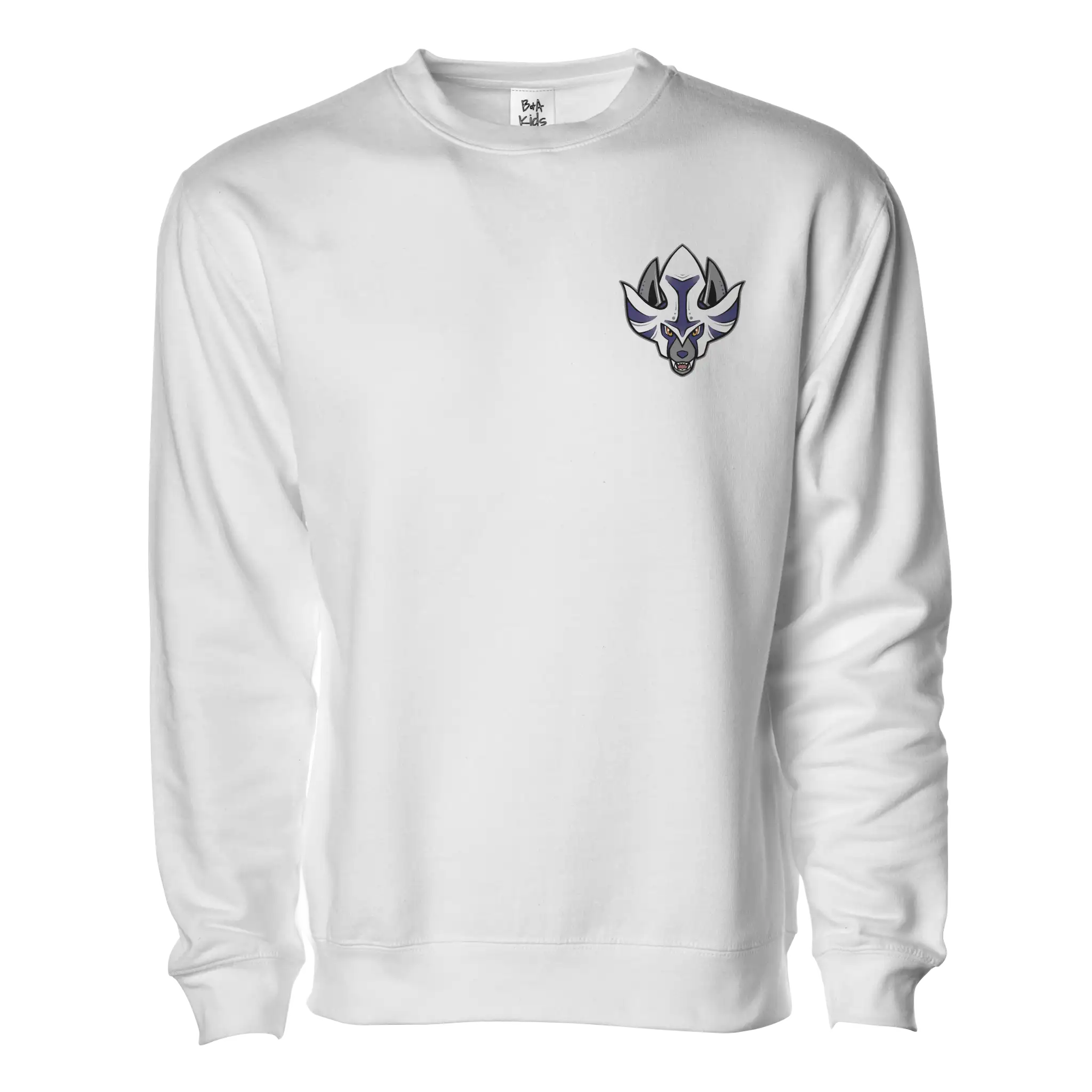 LA Crowned Swords Embroidered Pullover Sweater - Adult Unisex